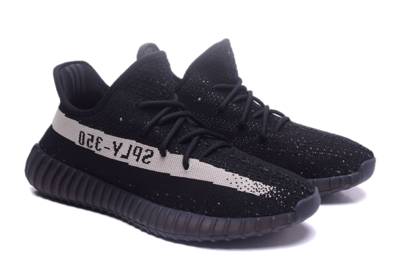 Фото Adidas Yeezy Boost 350 V2 черно-белые - 3