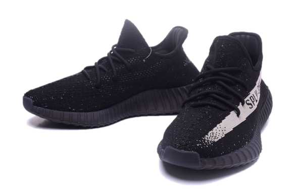 Фото Adidas Yeezy Boost 350 V2 черно-белые - 2